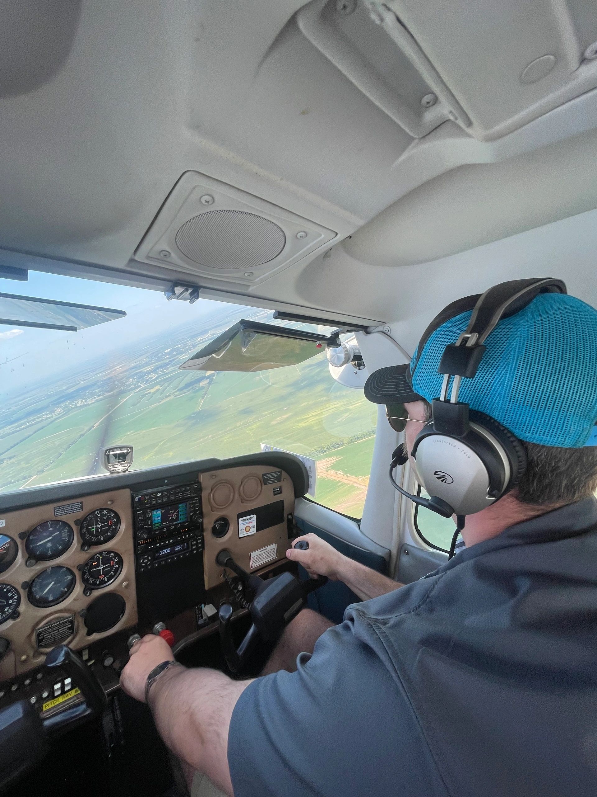 A Hangar One pilot at the controls