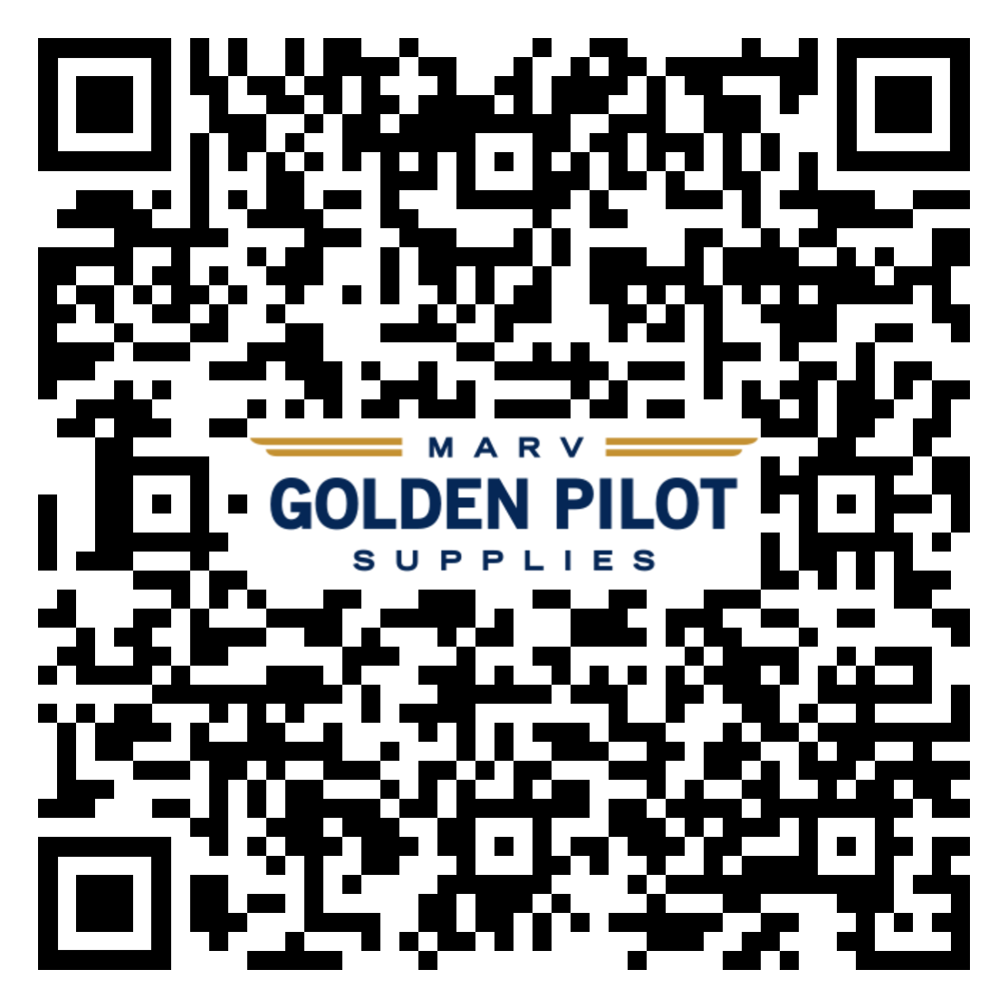 QR code linking to Hangar One’s student kits and supplies at Marv Golden